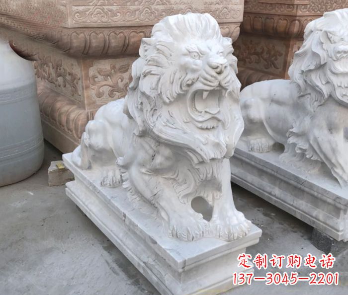河南西洋狮子雕塑,装点家门口