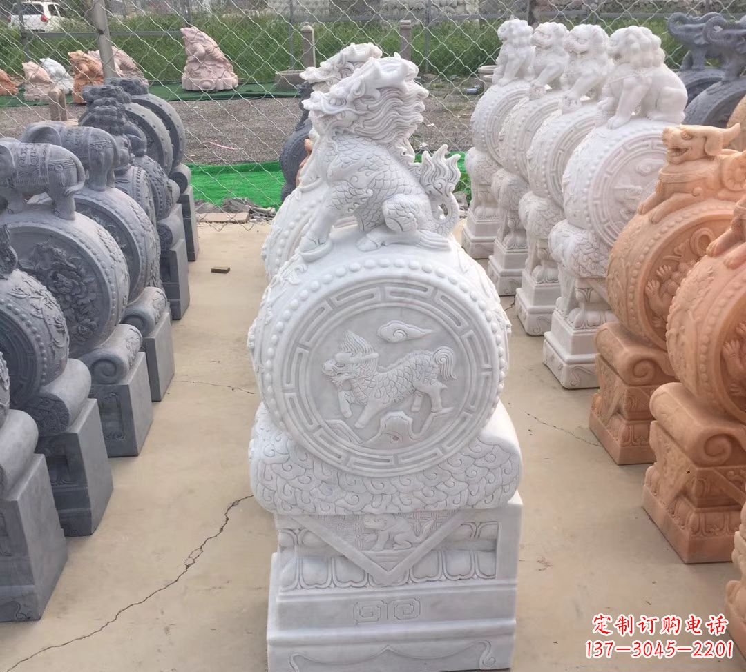 河南展现高贵气质的经典麒麟雕塑