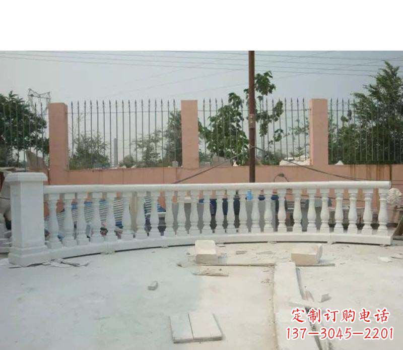 河南精致白玉石栏杆雕塑