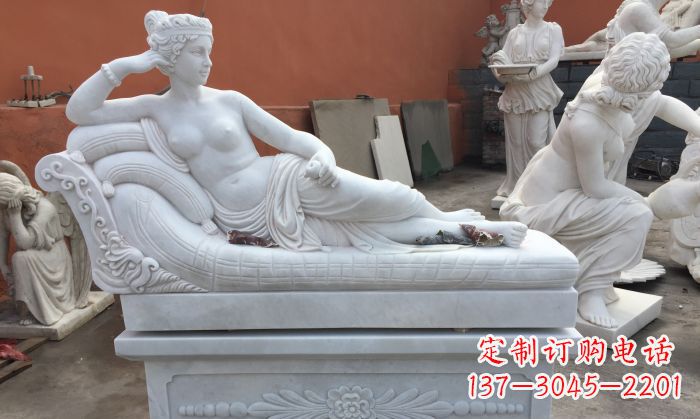 河南中领雕塑汉白玉女人雕塑将精湛的雕刻技艺与…