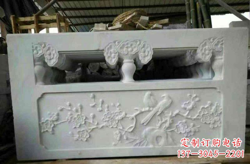 河南精美汉白玉浮雕栏板雕塑