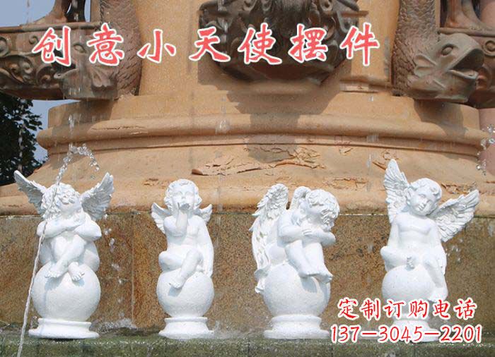 河南中领雕塑:汉白玉小天使雕塑