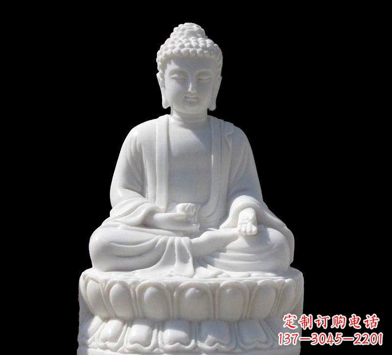 河南高品质汉白玉如来雕塑