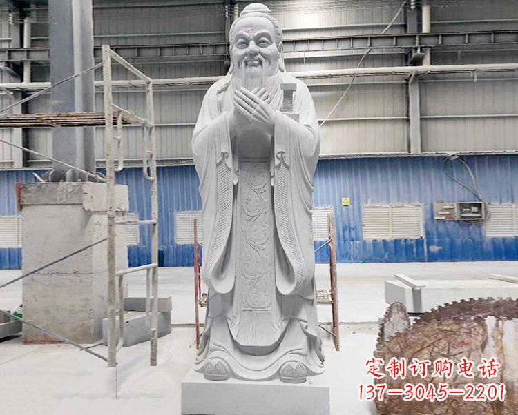 河南合浦一中孔子雕像,传承文明智慧
