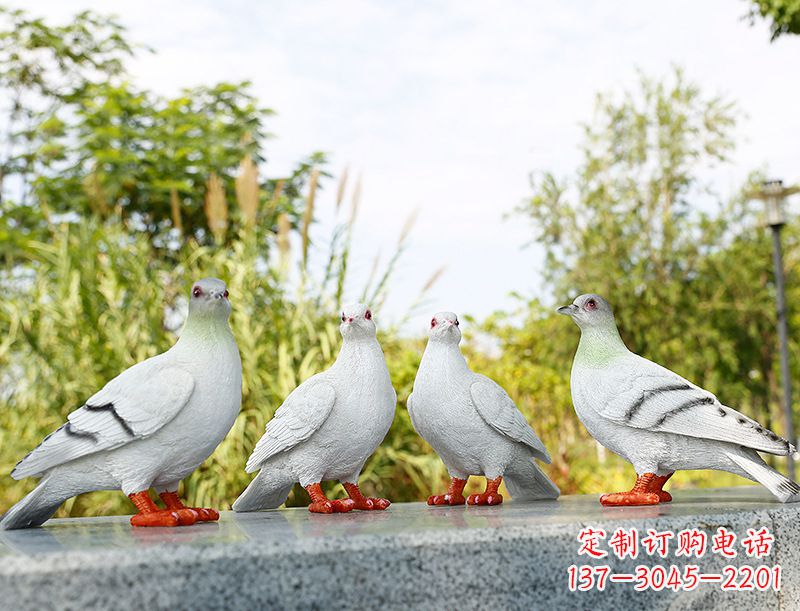 河南中领雕塑-象征和平的标志之鸽