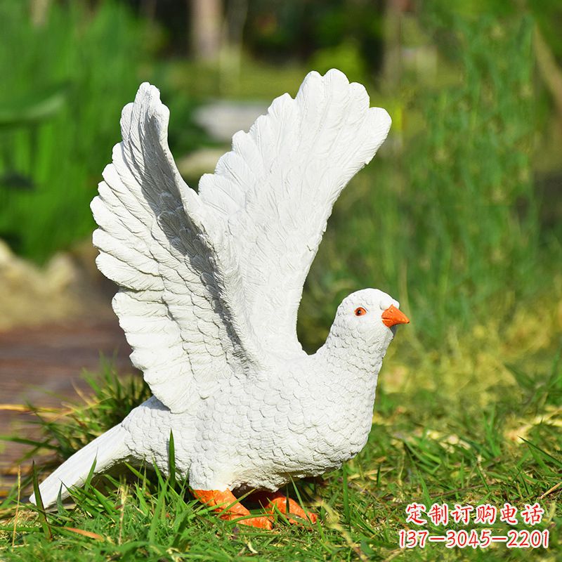 河南传递和平的记忆,赠送给世界的和平鸽雕塑
