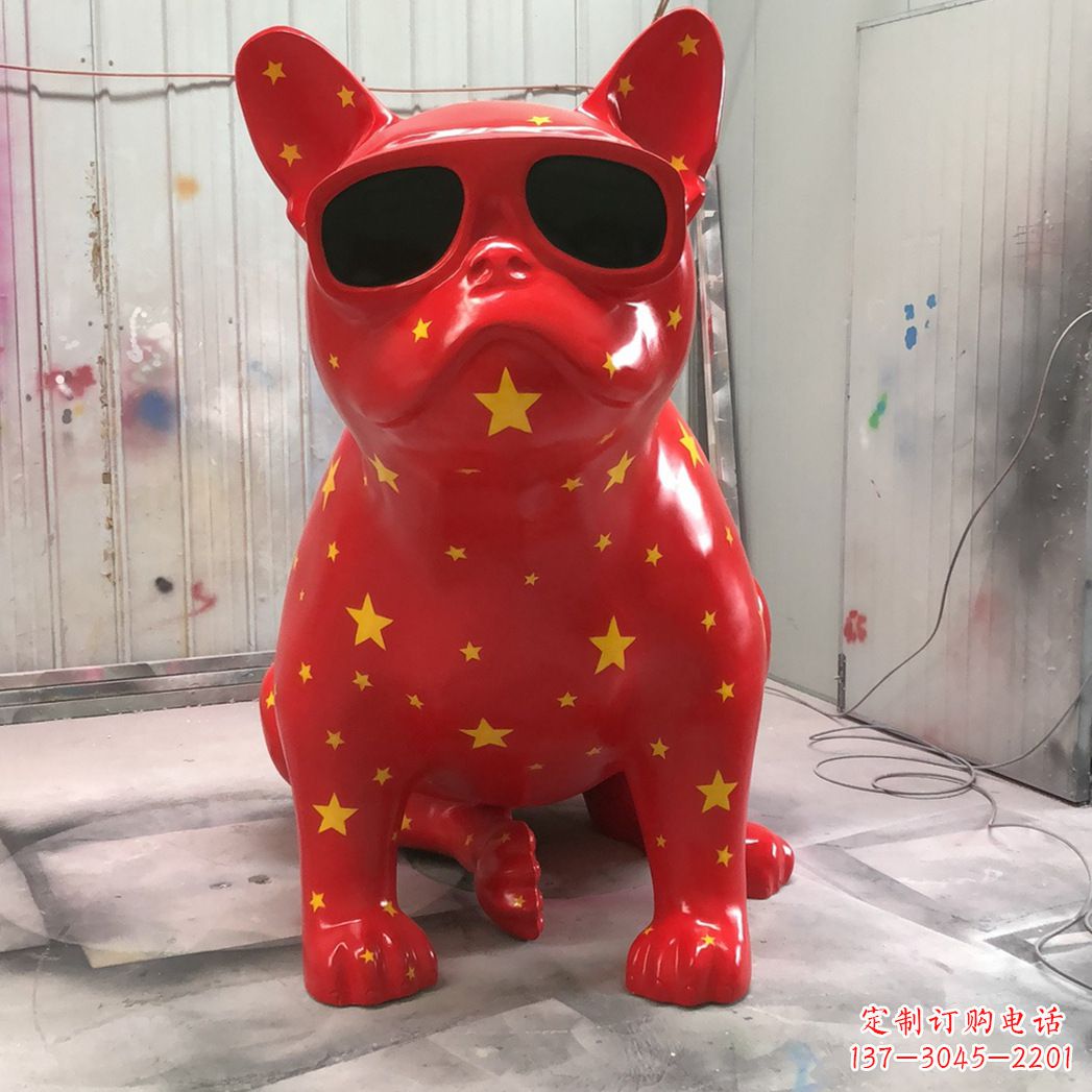 河南玻璃钢材质精致的生肖雕塑