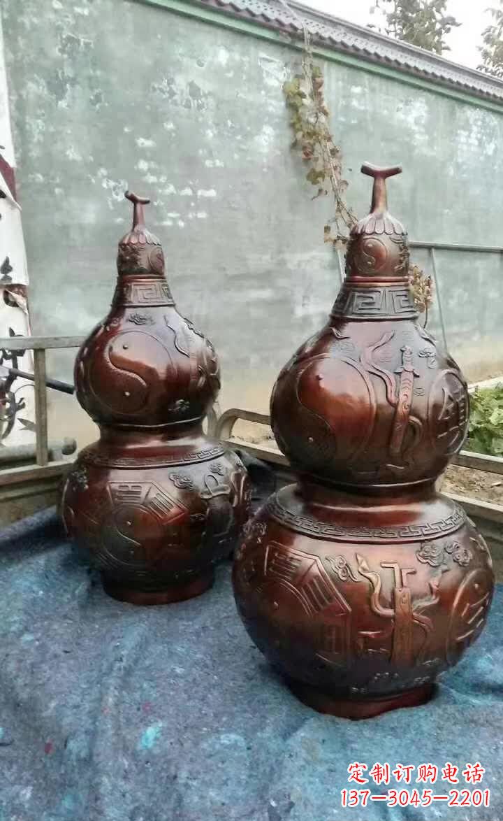河南葫芦景观铜雕