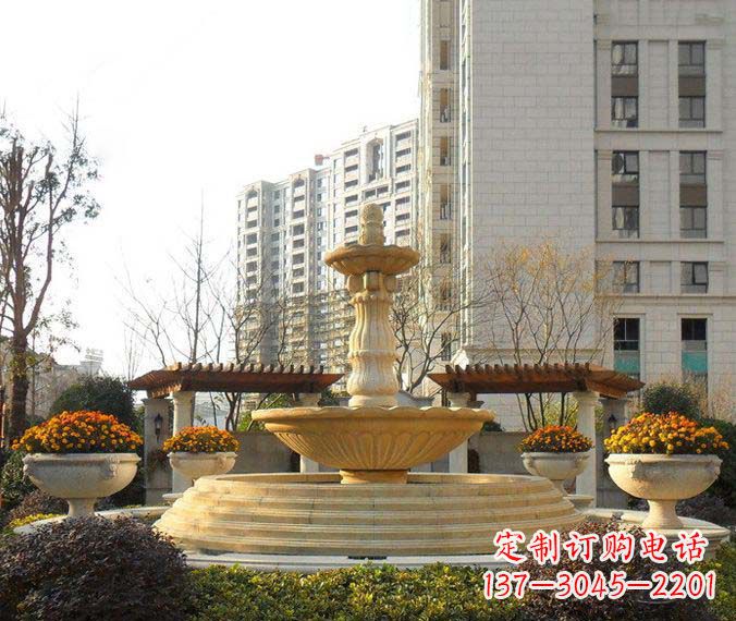 河南户外多层喷泉石雕 (2)