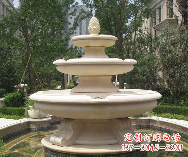 河南户外多层喷泉石雕 (3)