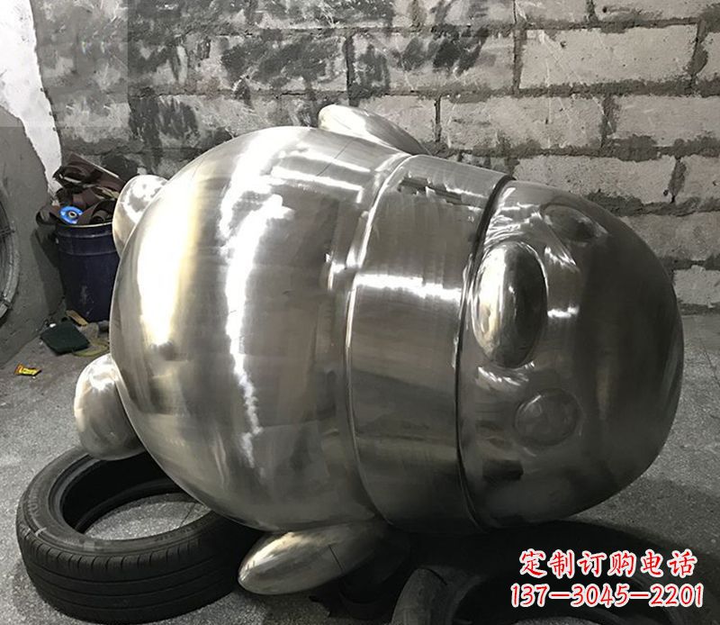 河南户外企鹅雕塑,古典艺术精细工艺美化空间