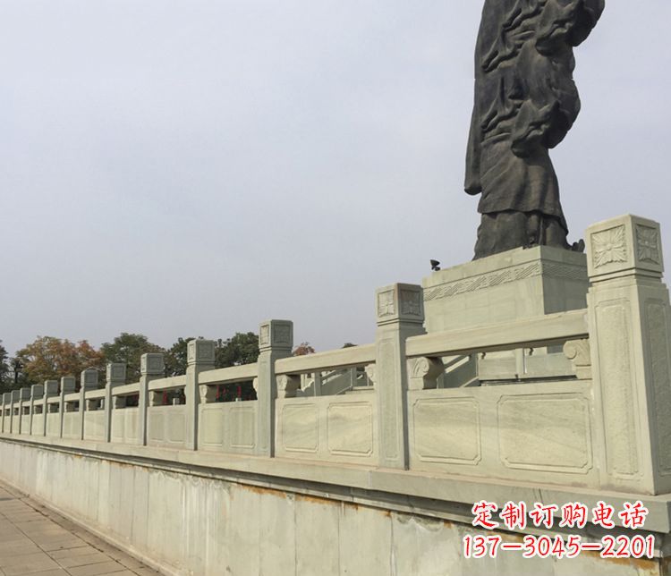 河南护城河大理石栏板石雕 (3)
