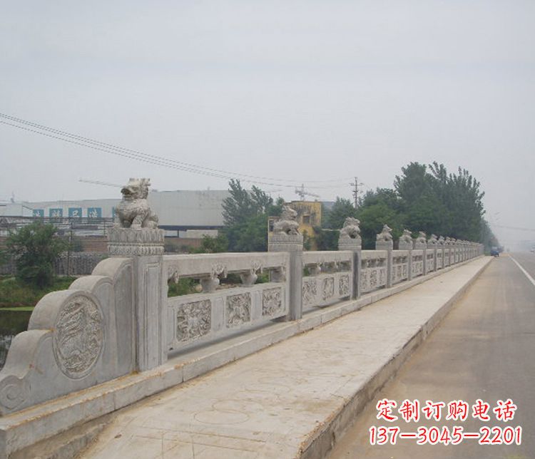 河南护城河大理石栏板石雕 (2)