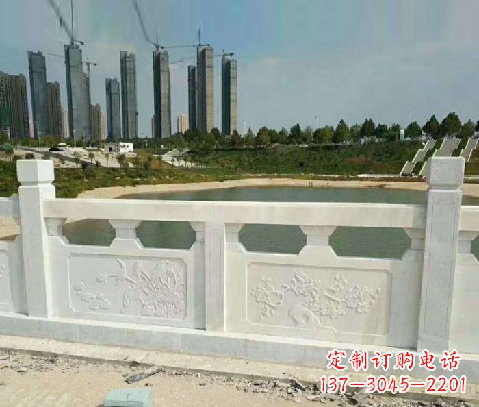 河南护城河建筑石雕栏板 (2)