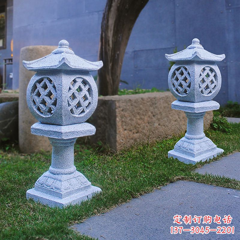 河南花岗岩石灯笼雕塑——点缀家园,照亮晚宴