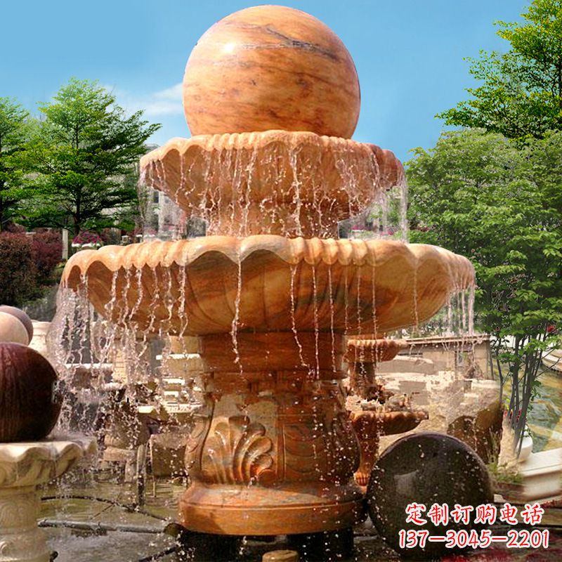 河南花岗岩石雕塑风水球,汇聚优雅与高贵