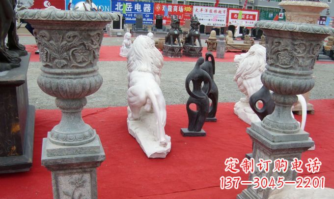 河南花盆公园景观石雕