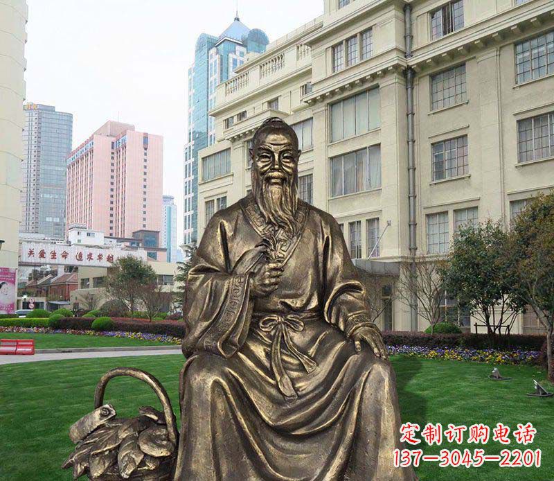 河南精美古典——华佗古代名人铜雕