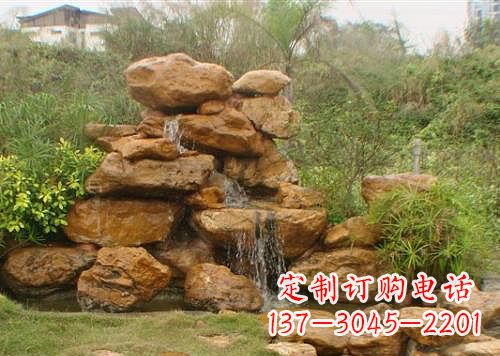 河南黄蜡石假山雕塑,古典美感与精细工艺的完美结合