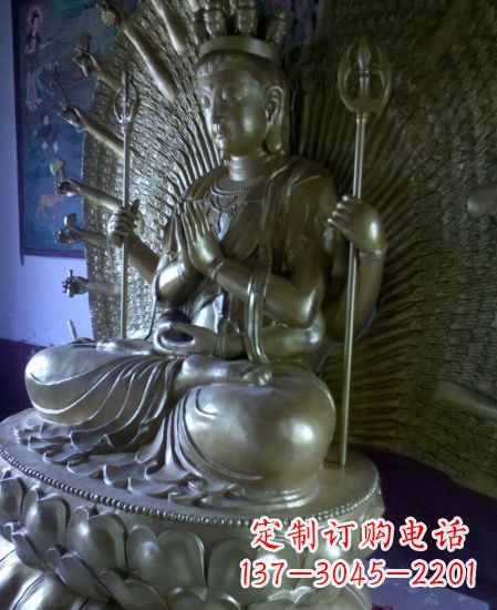河南中领雕塑:高质量黄铜佛像雕塑