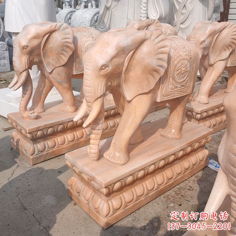河南中领雕塑:大象雕塑吉祥如意