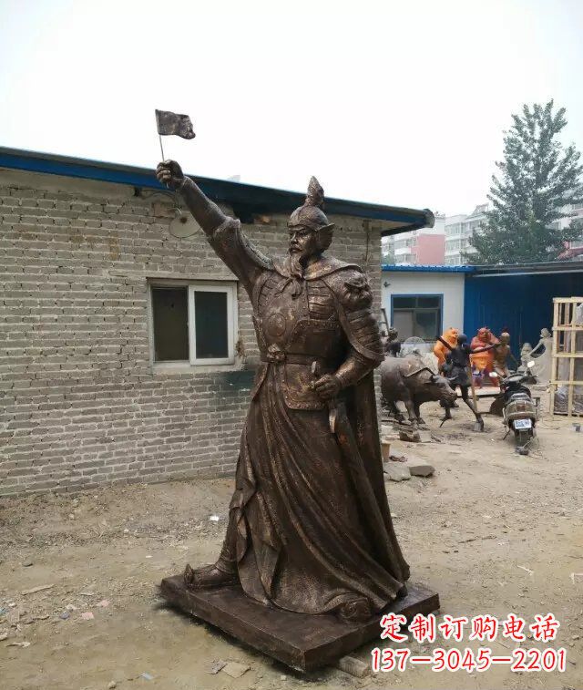 河南将军古代人物铜雕