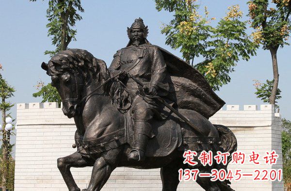 河南将军骑马古代人物铜雕