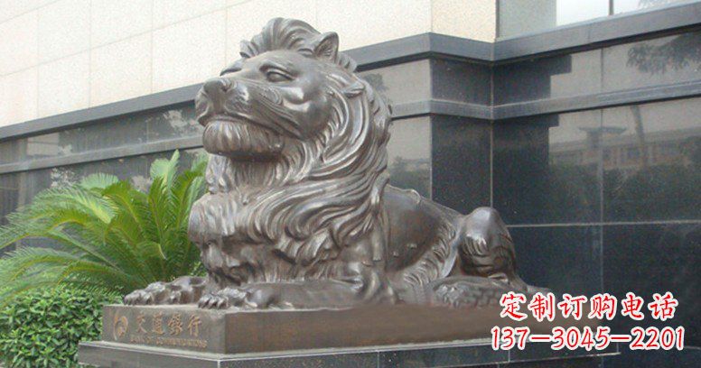 河南中领雕塑-雕刻狮子铜雕定制