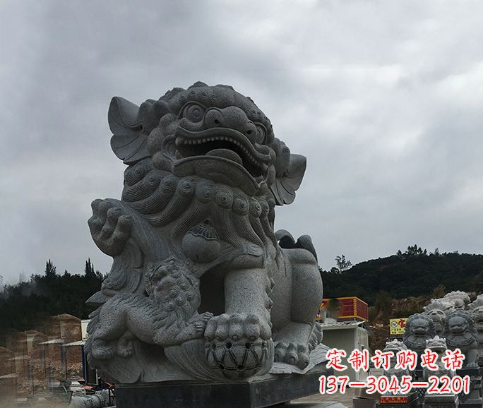 河南南方狮子石雕,让街边景观更加美观