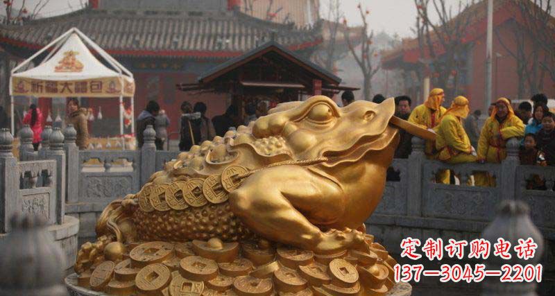 河南金蟾招财动物铜雕