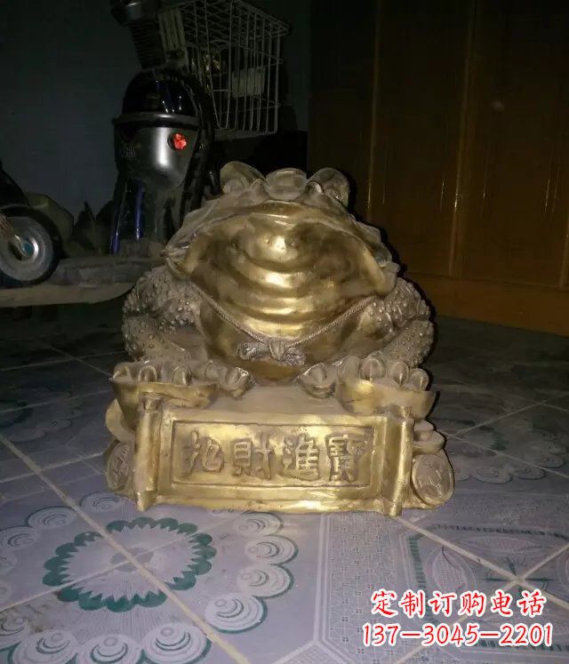 河南金蟾招财进宝动物铜雕