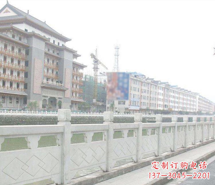 河南流光溢彩的大理石栏板石雕