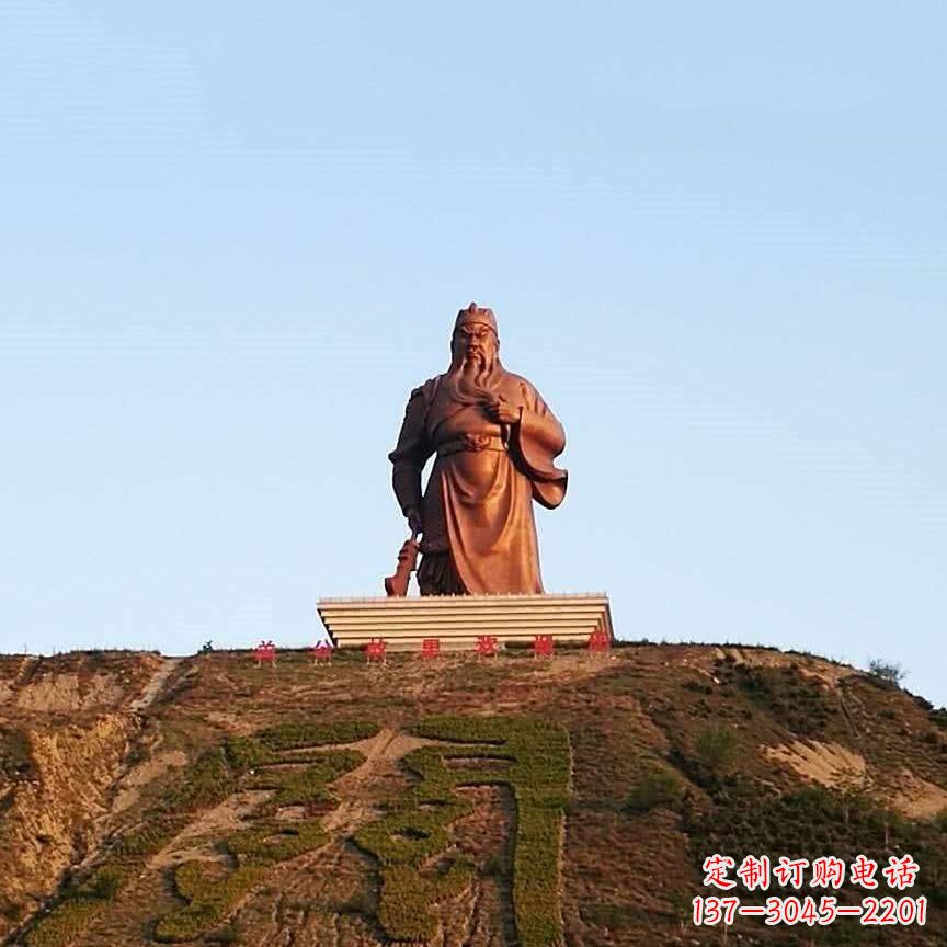 河南中领雕塑精心打造的历史名将关公雕像