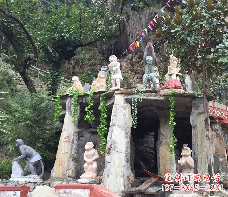 河南中领雕塑:精美猴子石雕