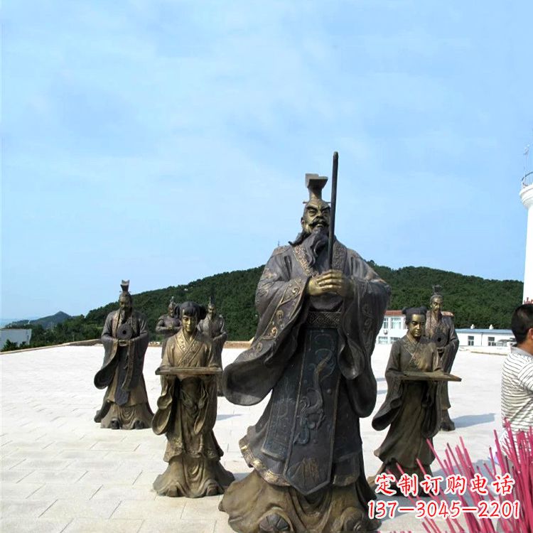 河南中领雕塑——汉武帝刘彻祭天情景雕塑