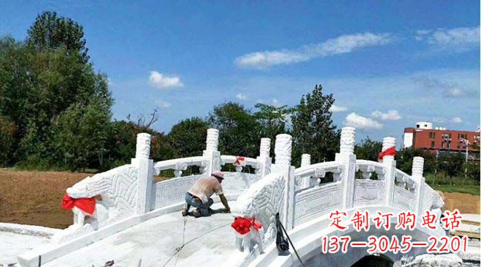 河南标题:领雕塑——最具艺术魅力的汉白玉石雕拱桥