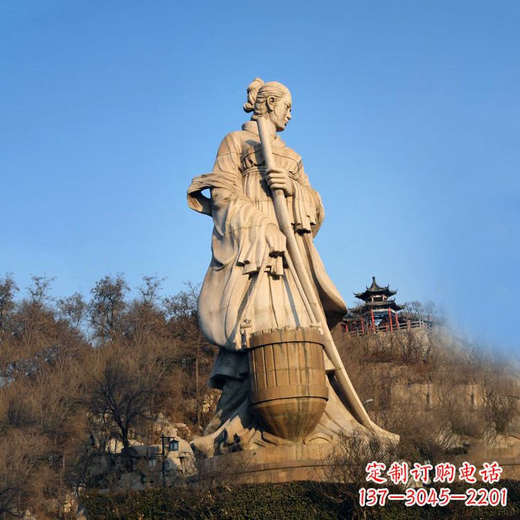 河南景区景点历史名人古代著名美女文姜大型景观雕塑