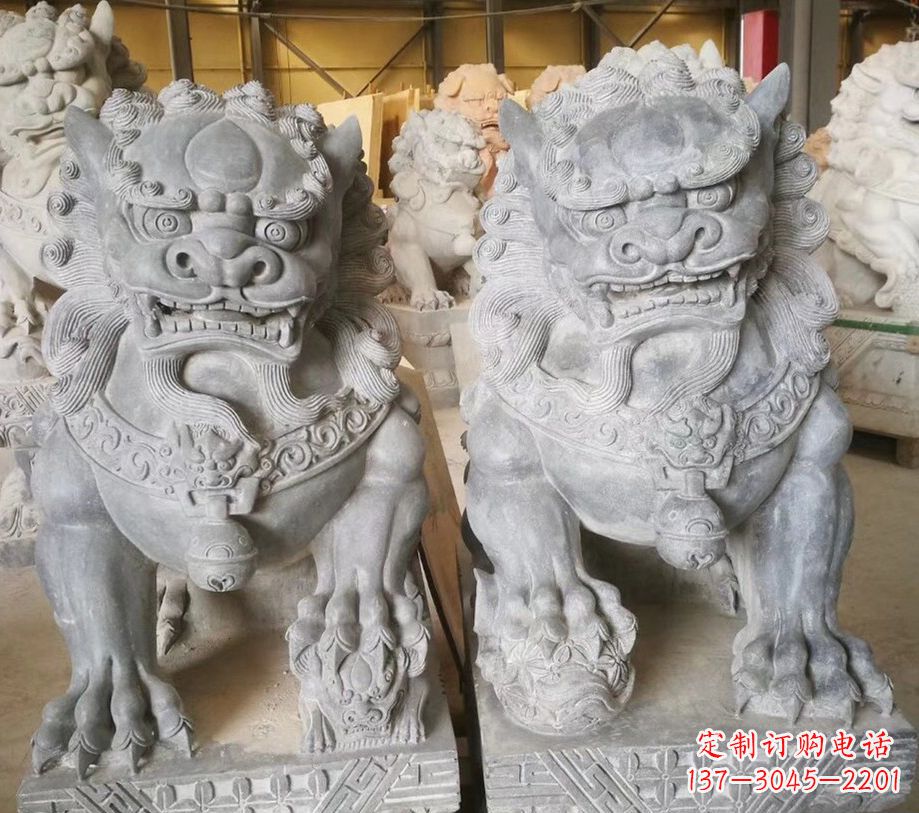 河南南方石狮子雕塑,传承古典工艺