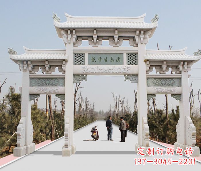 河南精美牌坊雕塑,定制你的独一无二