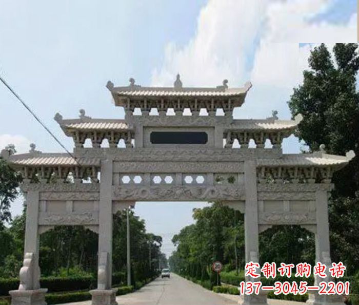 河南高品质牌坊石雕,专为客户量身定制