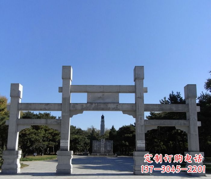 河南中领雕塑石雕牌坊定制
