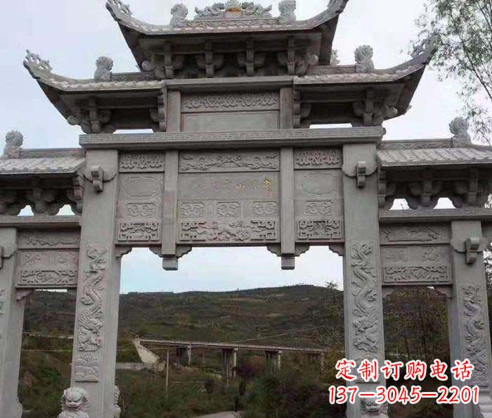 河南地标性的三门石雕牌坊