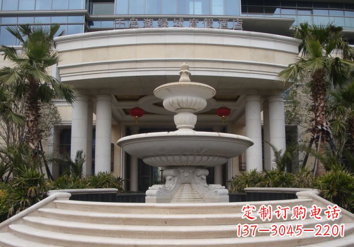 河南酒店景观大型喷泉石雕