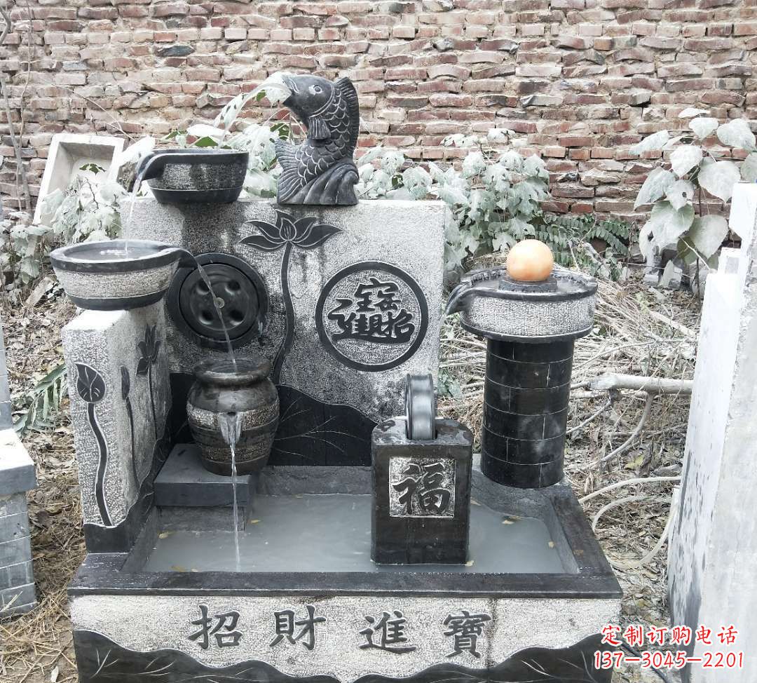 河南领雕水池雕塑:定制你的招财水池