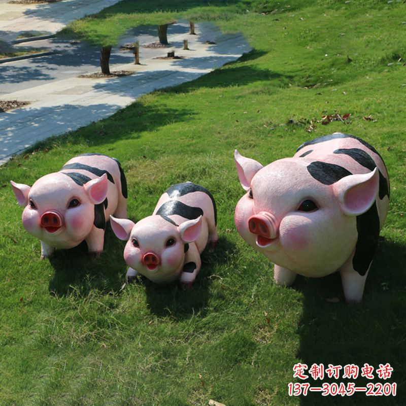 河南全新卡通猪雕塑,为您的家居装饰带来活力