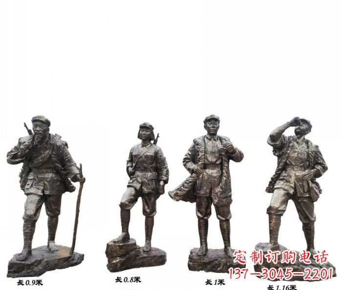 河南专注制作抗战红军青铜雕塑