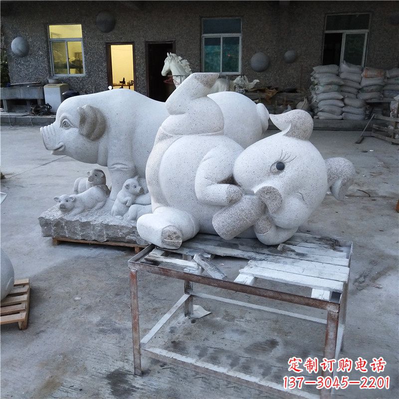 河南精致大理石动物雕塑
