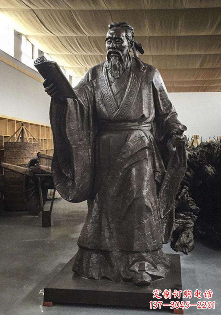 河南中国古代圣贤孔子雕塑