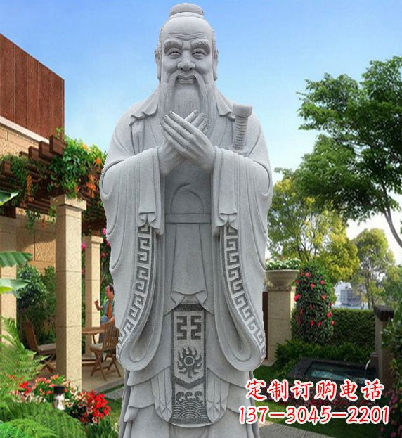 河南孔子平板铜雕刻