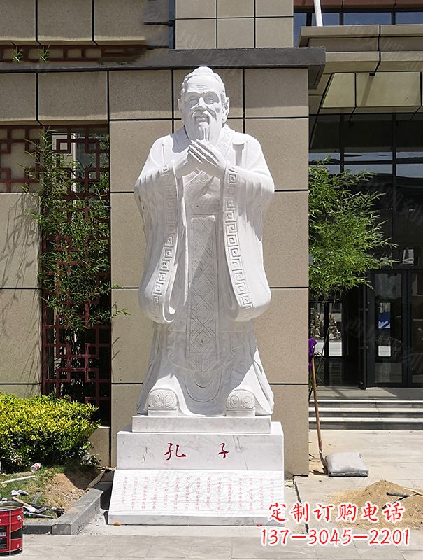 河南青史留香,经典孔子雕像